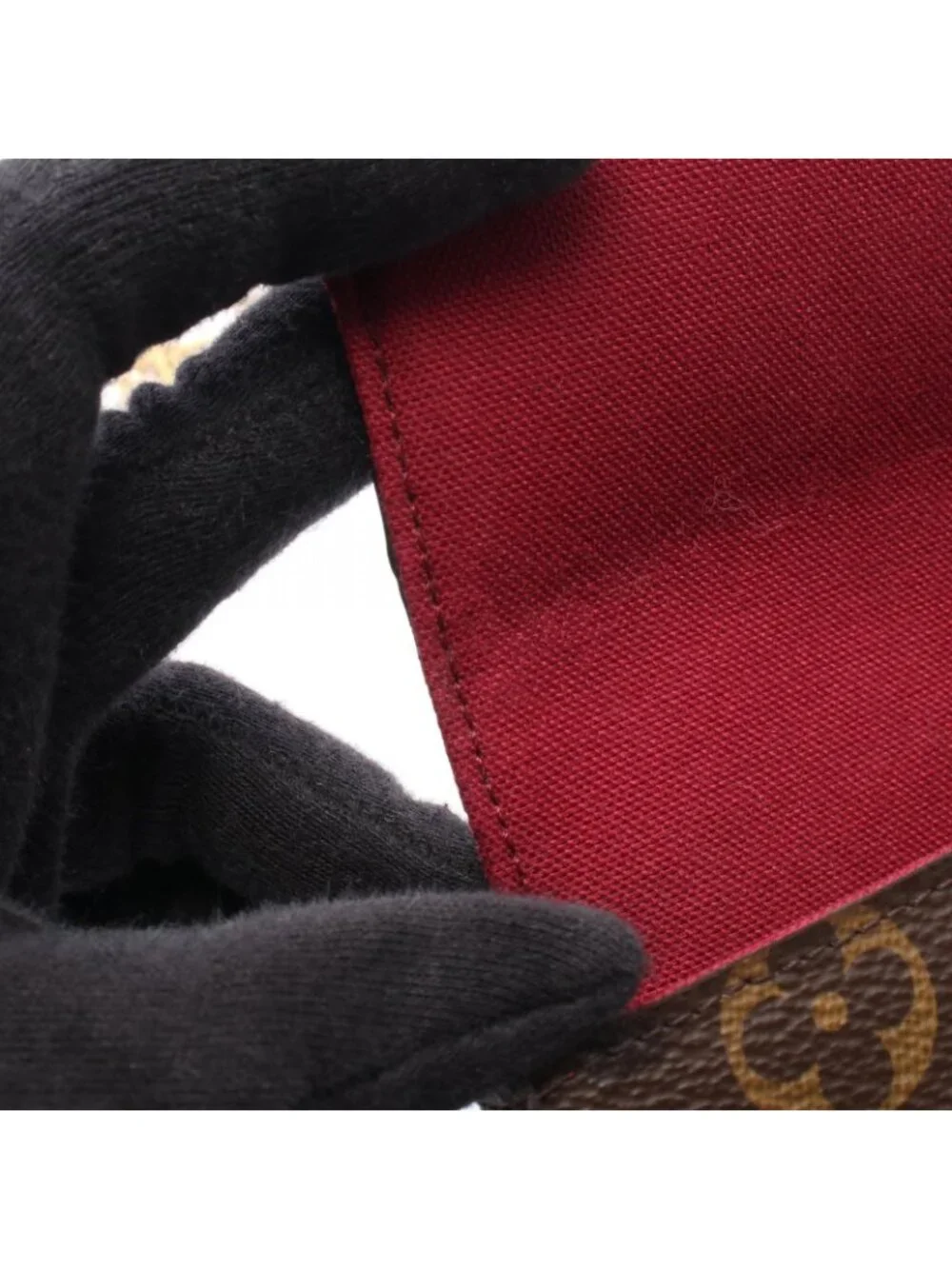 Louis Vuitton Shoulder Bag Pochette Felicie Monogram Fuchsia Canvas Leather